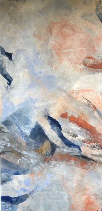 CHOZENON 莫妮克·尼尔森

《MAÏA》第02-04--25号，丙烯颜料画于宣纸上，50x1