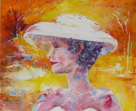 EDWIGE 

«Grâce». Óleo a cuchillo, 46 x 38 cm, fir