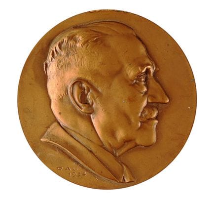 [de JONGUE d'Ardoye] Gedenkmedaille mit Wappen, Vi