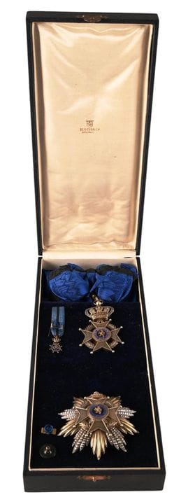 [Belgique] Ensemble de l'ordre de Léopold II compr