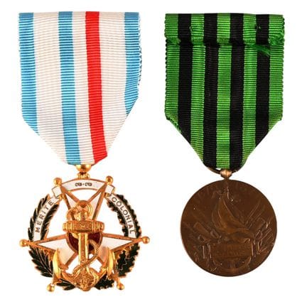 [Francia] Medaglia al merito coloniale e medaglia 