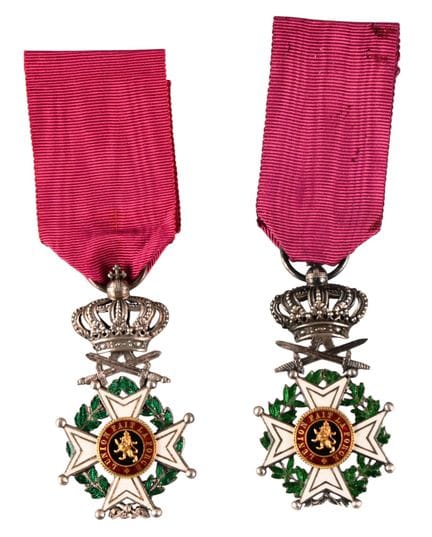 [Belgio] Due medaglie militari di cavaliere dell'O