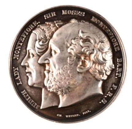 [Belgien] Silbermedaille mit Porträts von Judith u