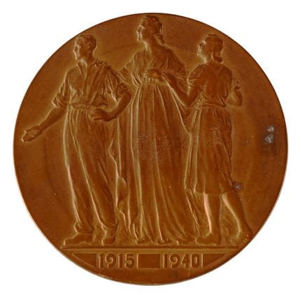 [Belgien] Bronzemedaille. Vorderseite: 3 Figuren u