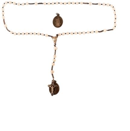 [Religiosa] Chapelet et pendentifs. Longue total 6