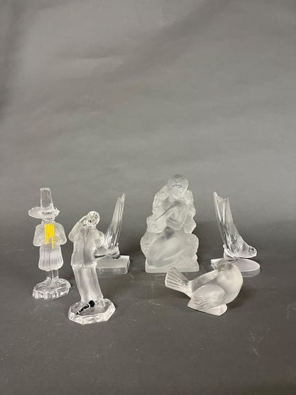 LALIQUE France, SAINT-LOUIS e altri.
Set di sei og