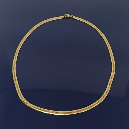 Collier en or maille miroir. 
Poids net: 10,98 g.