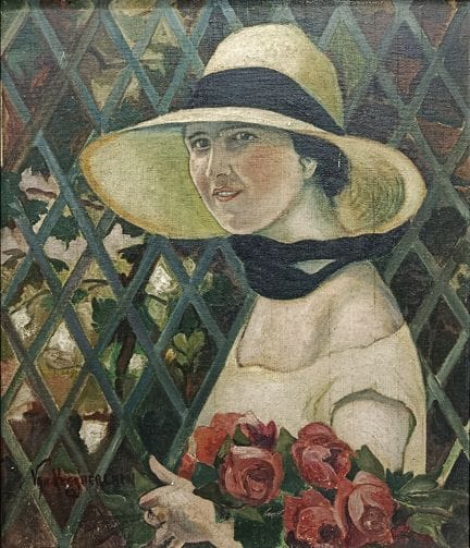 Ecole hollandaise du XXe siècle. 
Portrait de femm