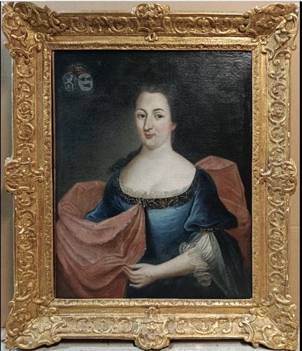 Ecole française du XVIIIe  siècle. 
Portait de dam