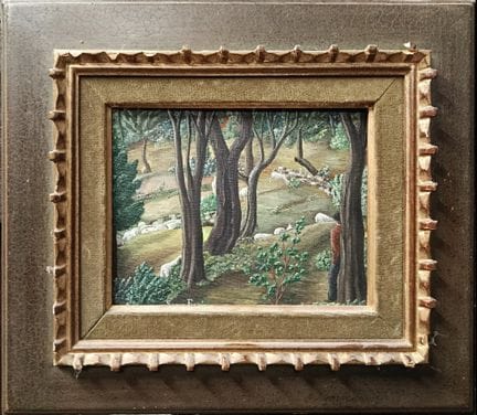 Serge FIORIO (1911-2011).
"Sous-bois". 
Huile sur 