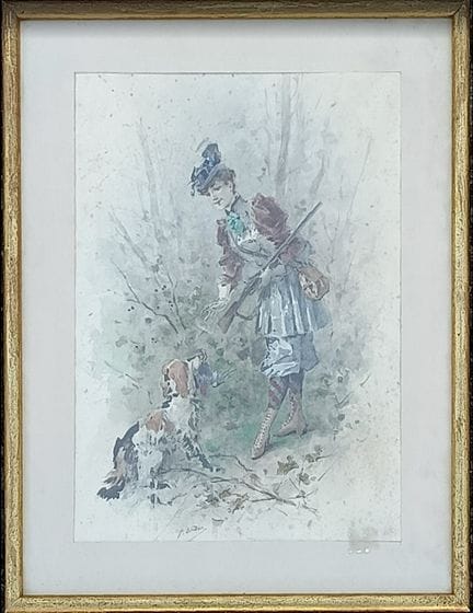 Philippe Jacques LINDER (1835-1914)
Chasseuse et s