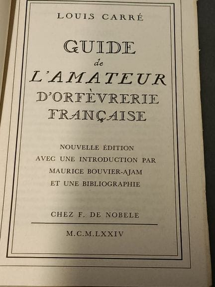 Louis CARRE
Guía para los amantes de la orfebrería
