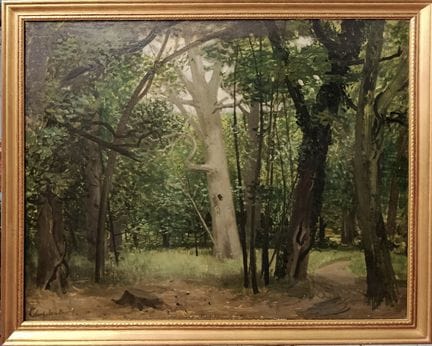 Ecole moderne de paysage.
Le Chemin dans le bois.
