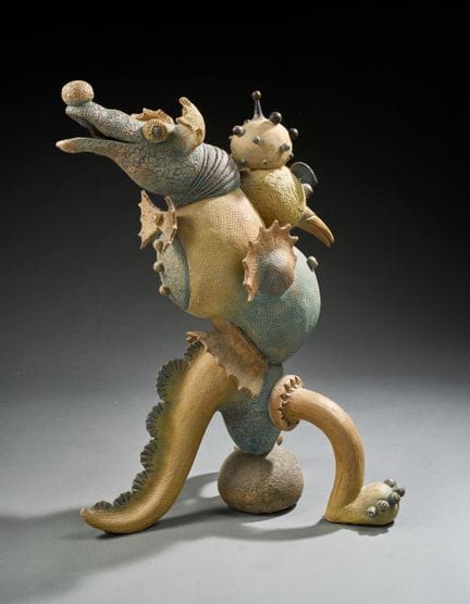 Olivia TREGAUT (geb. 1963).
Große Skulptur aus Ste