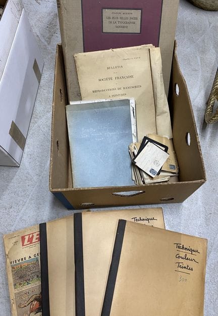 Sammlung verschiedener Bände und alter Drucke
