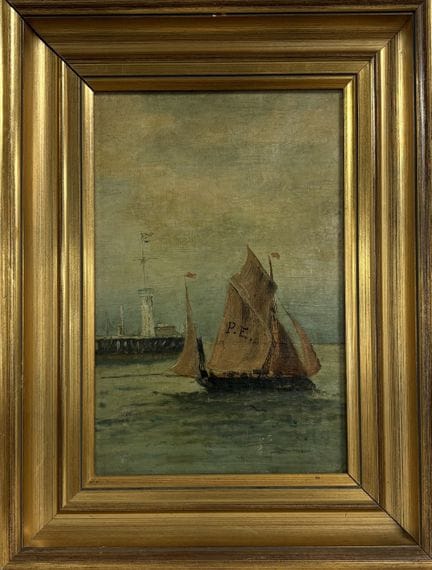 Escuela francesa de finales del siglo XIX. 
Velero