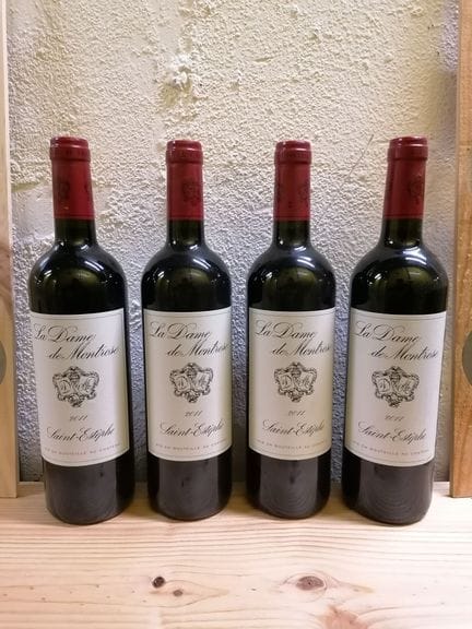 Lot comprenant 4 bouteilles 75 cl - LA DAME DE MON