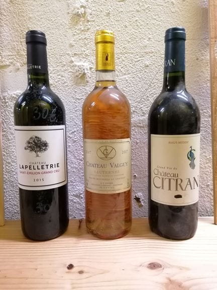 Lot comprenant 1 bouteille 75 cl CHATEAU CITRAN - 