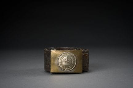 Placca di cintura sassone, modello 1895, in ottone