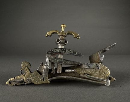 Platine de fusil à silex dAfrique du Nord, dit mou