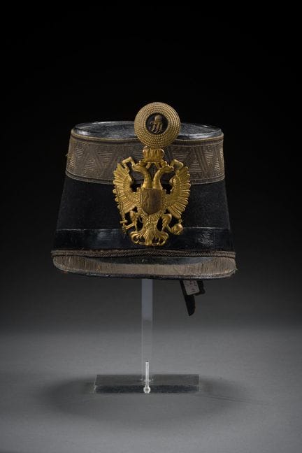 Shako da ufficiale di fanteria austriaca, rivestit