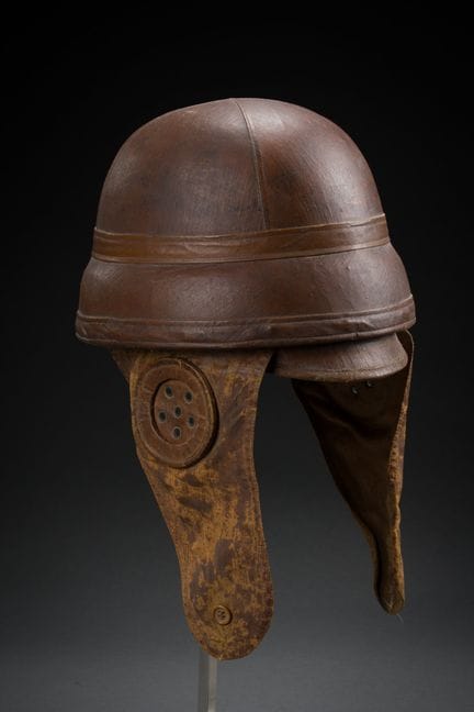 Casco da pilota, modello Roold, in sughero, rivest