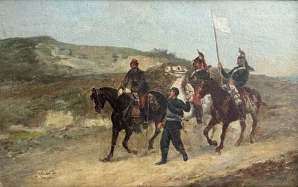 A. RUEFF (19th–20th centuries)
Group of horsemen a