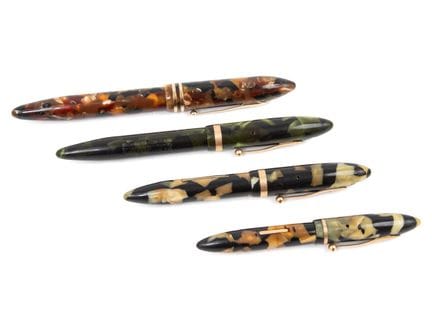 SHEAFFER
4 stylos plume Balance : marbré brun, mod