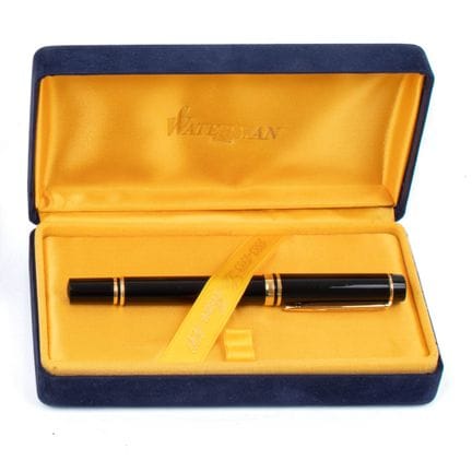 WATERMAN
Man 100 fountain pen in black with gold-p