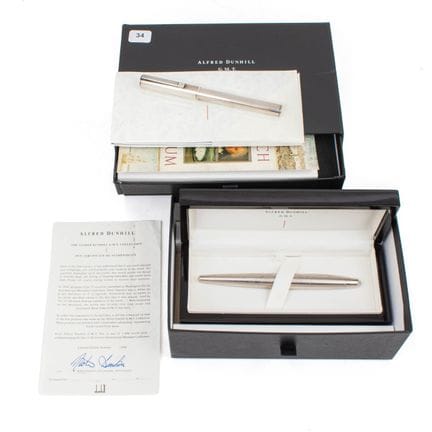 DUNHILL
Stylo plume AD 2000 GMT (n°225/1884), tout