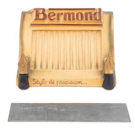BERMONT
advertising offset plate + display stand f