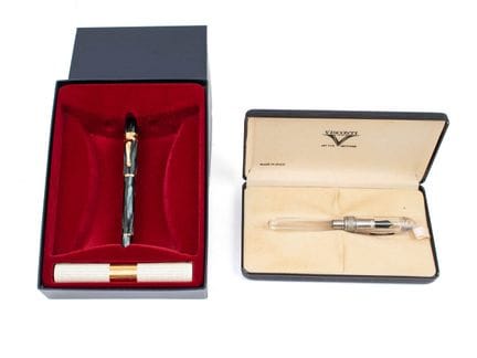 VISCONTI
Ragtime fountain pen, marbled gray, steel