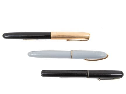 WATERMAN
Emblem fountain pen, black gold-plated ca