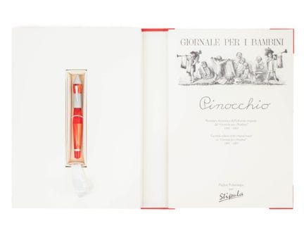STIPULA
Pinocchio fountain pen, marbled red resin,