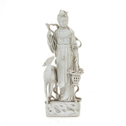 CHINA - 20TH CENTURY
Immortal

White porcelain gro