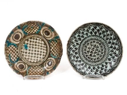 IRAN, XIXE SIÈCLE.
Assiettes en faïence

Lot de de
