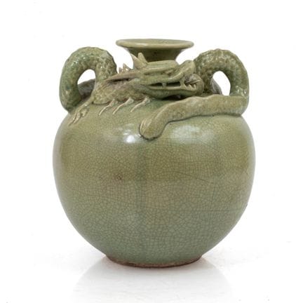 CHINA - 20TH CENTURY
Dragon Vase

Celadon-glazed p