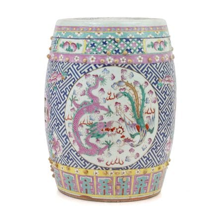 CHINA - 20TH CENTURY
Garden stool 

made of porcel