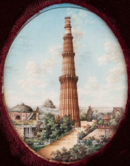 INDE, XIXE SIÈCLE
Miniature indienne

représentant