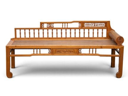 CHINA - CIRCA 1900
Daybed 

made of natural wood. 