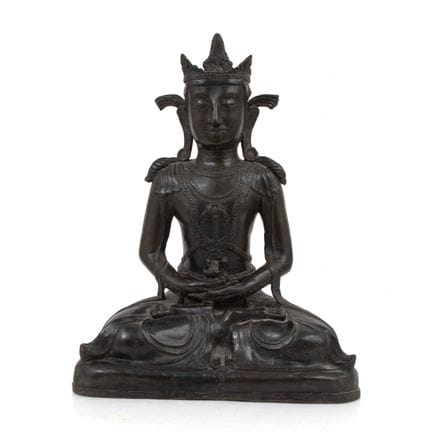 CHINA - 20TH CENTURY
Bodhisattva 

in bronze, crow