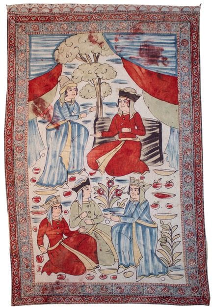 IRAN, PÉRIODE QAJAR, DÉBUT XXE SIÈCLE.
Kalamkari

