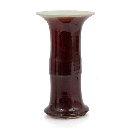 CHINA - LATE 19TH CENTURY
"Gu"-shaped vase 

made 