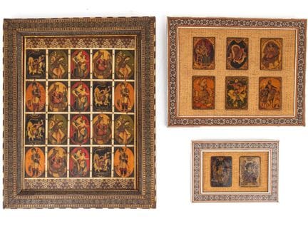IRAN, PÉRIODE QAJAR, FIN XIXE SIÈCLE
Lot de 28 car