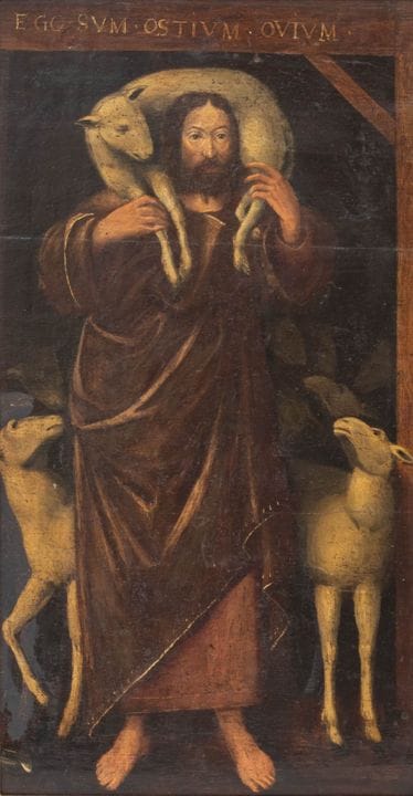 ESCUELA DEL SIGLO XVIII
El Buen Pastor

Óleo sobre