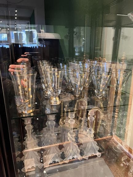 Juego de 23 vasos 

con decoración de estrellas do