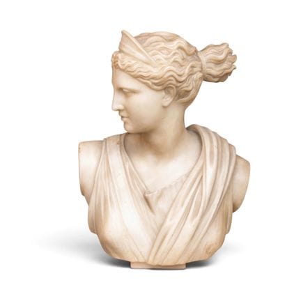 Basado en el antiguo
Busto de Diana de Versalles

