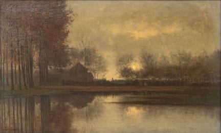 Théodore T'SCHARNER (1826 - 1906)
Effetto serale, 