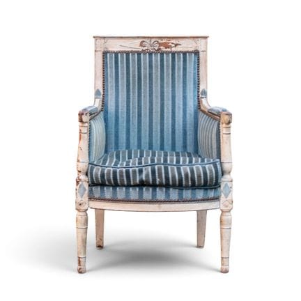 OBRA DE ESTILO DIRECTOIRE
Sillón 

de madera lacad