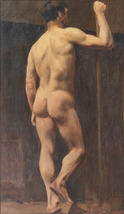Henri EVENEPOEL (1872 - 1899)
Nudo maschile di spa